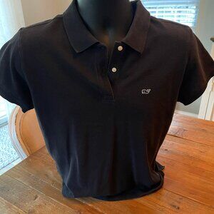 Vineyard Vines Black Polo Shirt